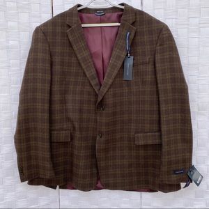 Tommy Hilfiger NWT Plaid Sport Coat Men's 52L
